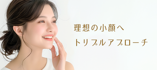理想の小顔へトリプルアプローチ